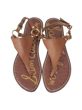 Sam Edelman Brown Greta Flat Thong Sandal Size 6.5